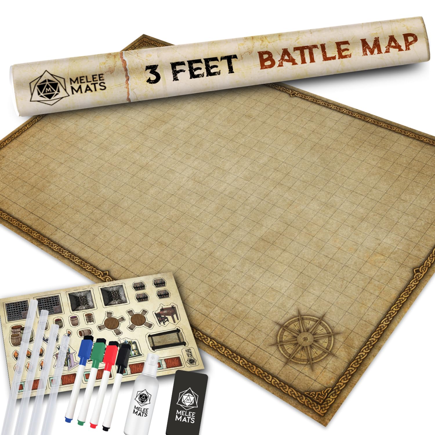 新品MeleeMatsDNDマップスターターキット24x36インチ2パック両面 Amazon.com: Melee Mats DND Map Starter Set - 24” x 36